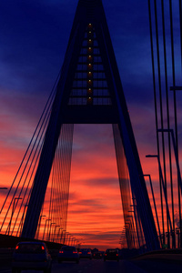 黎明曙光公路桥梁图片