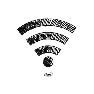 素描图标涂鸦 wifi照片