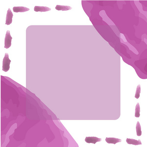 紫罗兰色的抽象水彩画手绘制的背景的明信片 请柬等