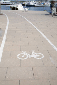自行车车道符号