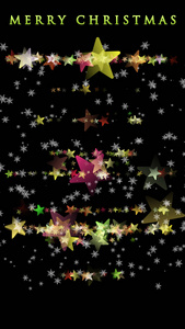 美妙的圣诞背景设计与星星和雪花