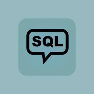 淡蓝色的 Sql 邮件图标