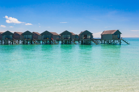 在马尔代夫的美丽的海滩风景