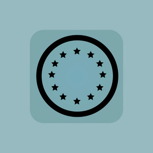 淡蓝色的欧洲联盟标志