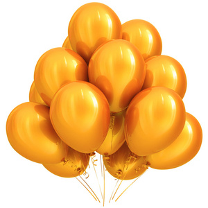 黄色的气球党生日快乐假日嘉年华装饰公司