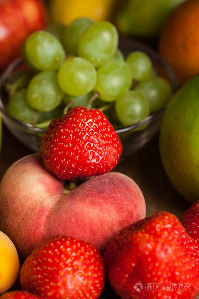 各式各样的水果背景