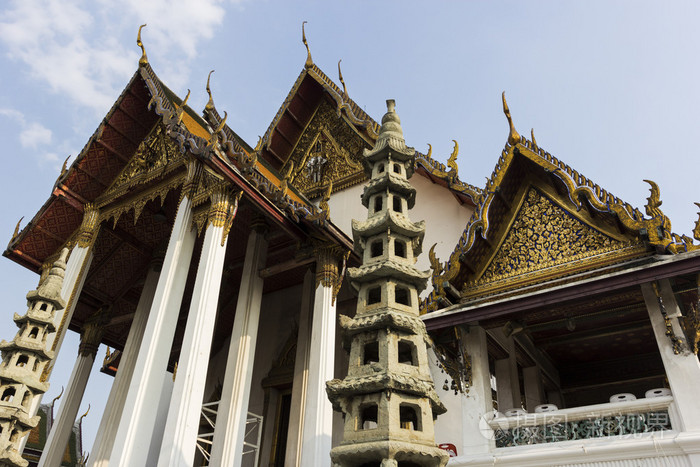 在泰国的曼谷苏泰寺寺
