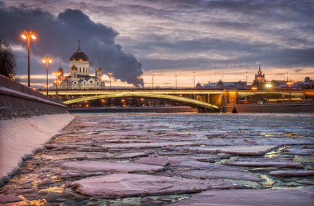 莫斯科河上的冰