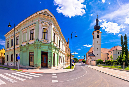 Koprivnica 镇老街景