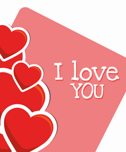 我爱你英文图形素材图片