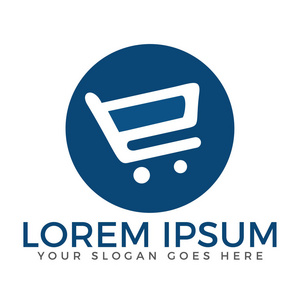 购物车矢量 logo 设计.购物应用标志照片