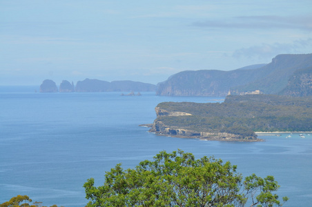 美丽的澳大利亚的海岸线。塔斯马尼亚岛