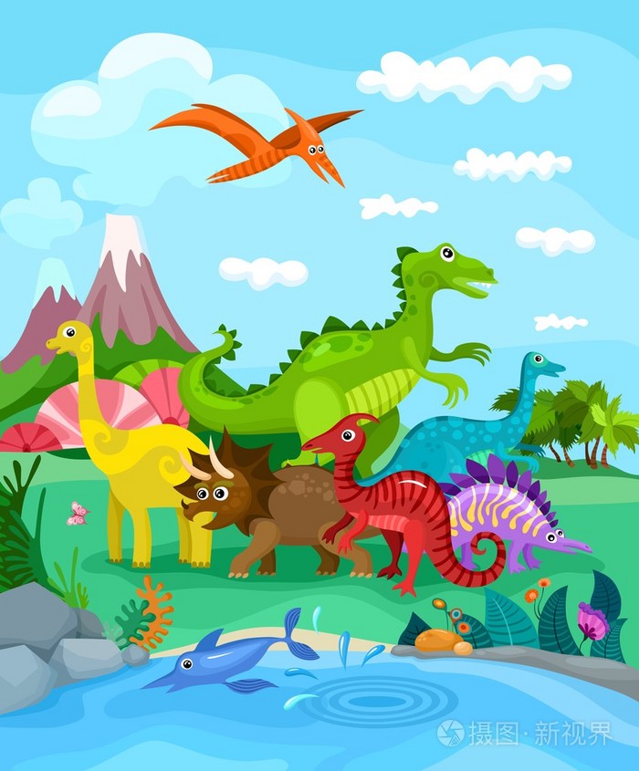 恐龙插画-正版商用图片0dtavm-摄图新视界