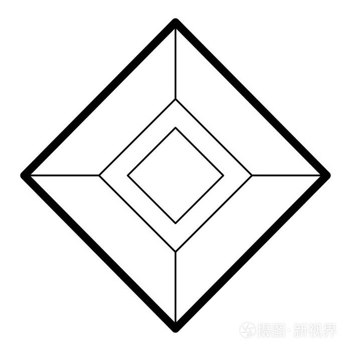 简单的菱形图标