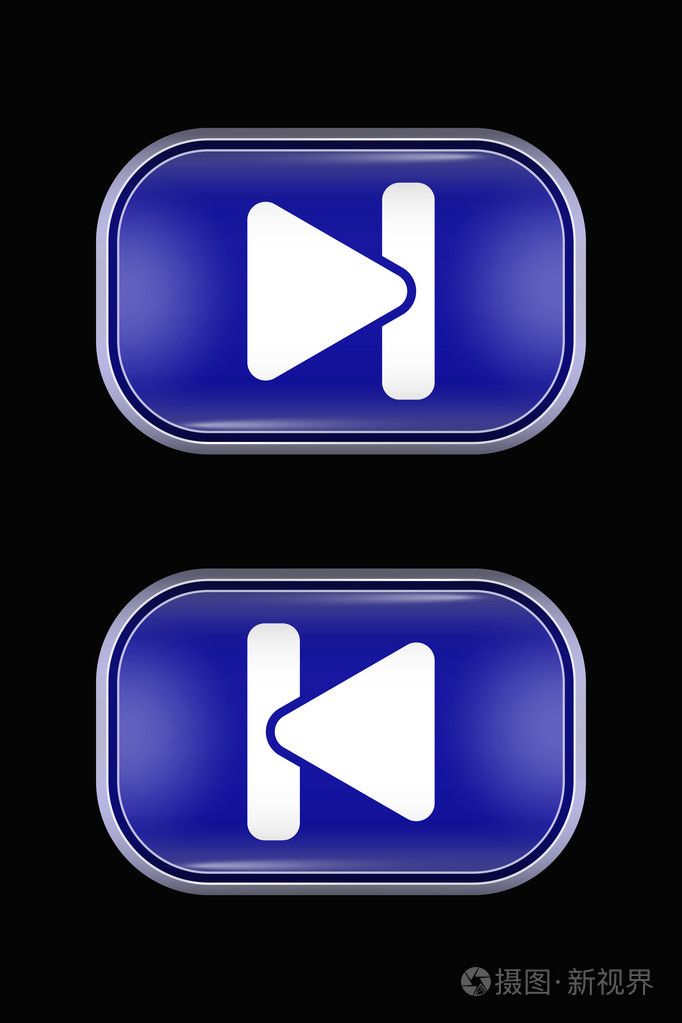 现代玻璃按钮滚动