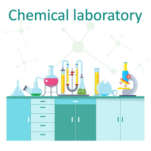 化学实验室海报