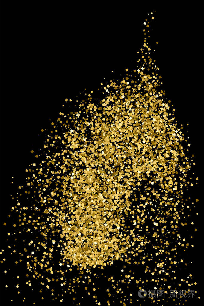 金色亮片的纹理插画-正版商用图片0du1ps-摄图新视界
