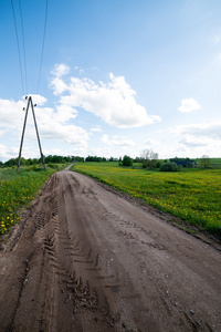 从上述角度的乡村道路