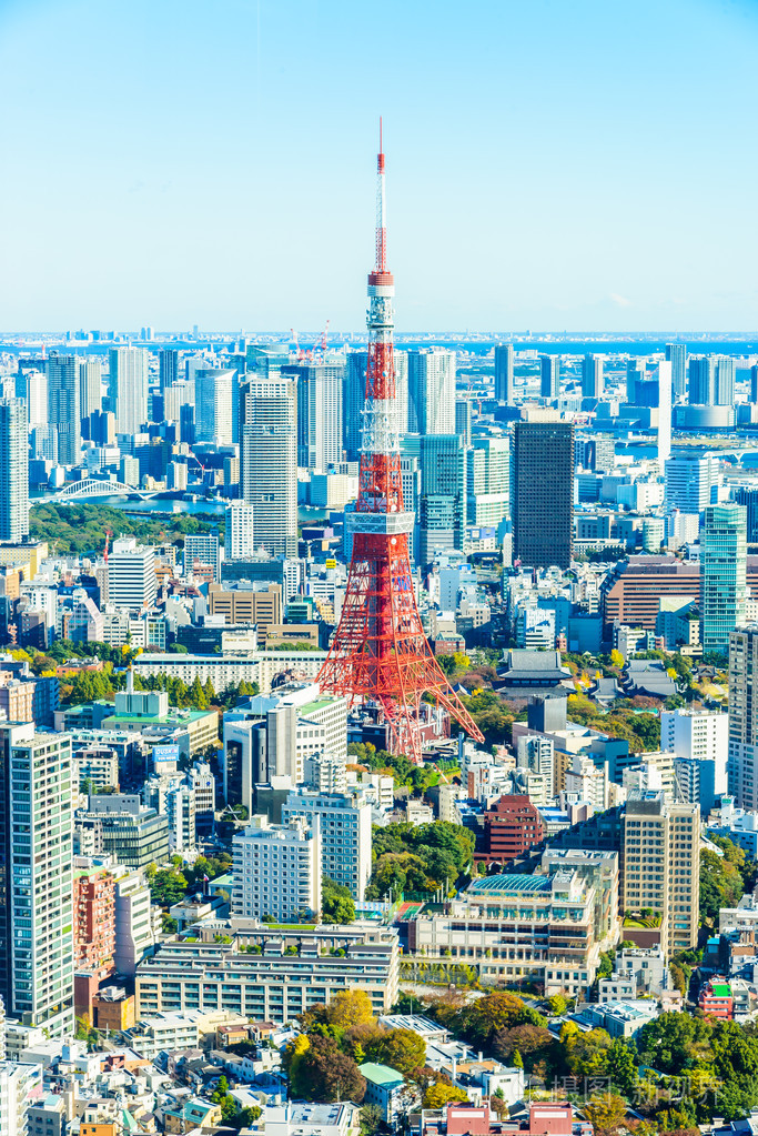 东京城市天际线照片-正版商用图片0du6lg-摄图新视界