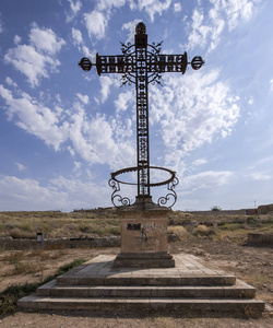 Belchite 的城市，萨拉戈萨西班牙