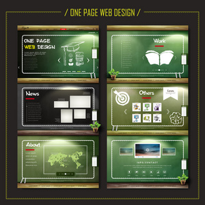教育一页网页设计图片