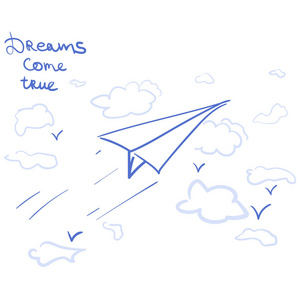 梦想的纸飞机图片