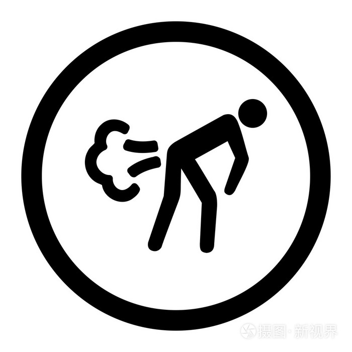 屁圆形的矢量图标