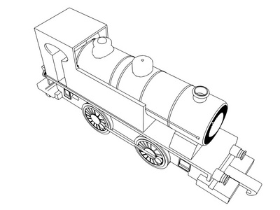 老式复古火车图片