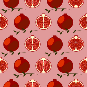 无缝矢量模式,明亮水果特写木瓜 整体与半对称背景照片