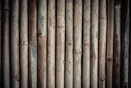 竹篱笆墙背景和纹理