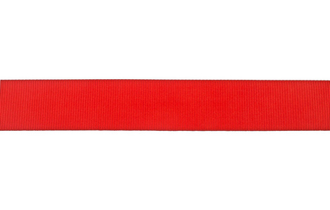 红丝带孤立在白色的背景，特写