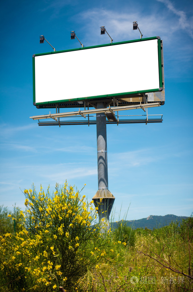 大空白广告牌