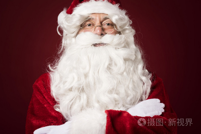 留着白胡子的圣诞老人