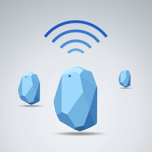 雷达设备矢量设计信标设备家庭和办公室雷达.使用所有 s照片