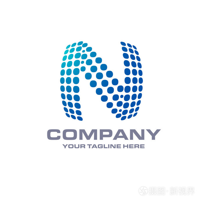 字母n 徽标