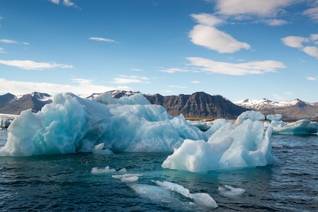 Jokulsarlon 泻湖与冰岛的冰山