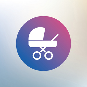 婴儿婴儿车婴儿推车标志图标
