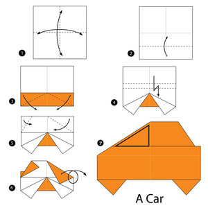 折纸跑车的折法图片