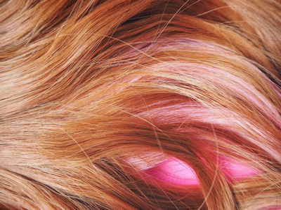 粉红色的头发背景
