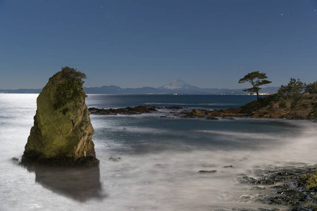 晚上的相模湾海景