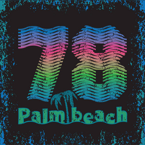 T 恤棕榈滩，佛罗里达州的迈阿密海滩冲浪 t 排版sh