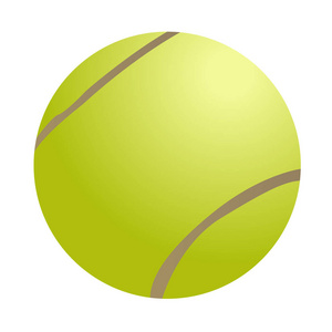 孤立的网球球