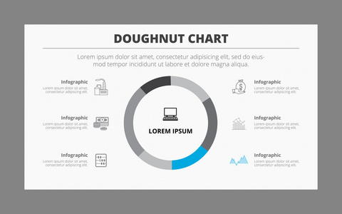 圆环图的信息图表模板图片