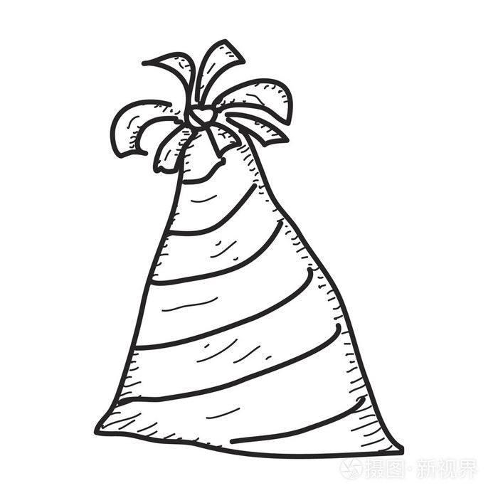 简便的涂鸦的党的帽子插画-正版商用图片0dvwe1-摄图新视界