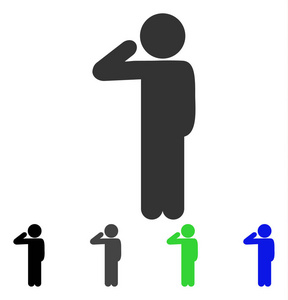 敬礼的学生图片