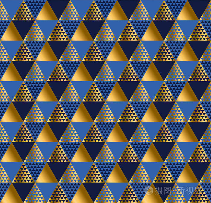 经典的颜色的概念抽象几何无缝模式豪华风格矢量图面设计包装纸织物