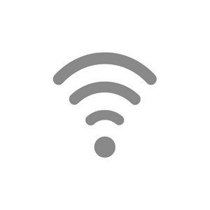 两会热点插画平面设计风格载体的白色 wifi 符号图标照片