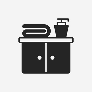 浴室柜矢量浴室柜文件柜图标照片