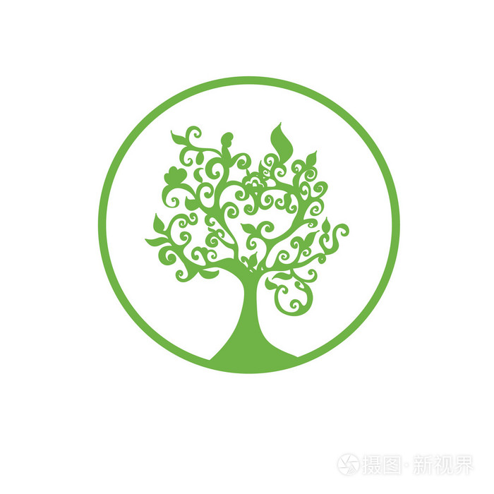 绿树徽标