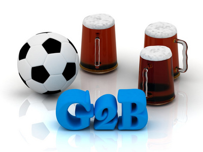 G2b 明亮词，足球，3 杯啤酒